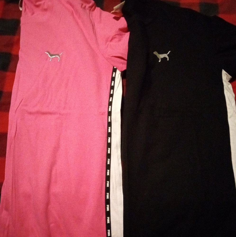 COPY - VS Pink ... Pink and Black Logo T-Shirts